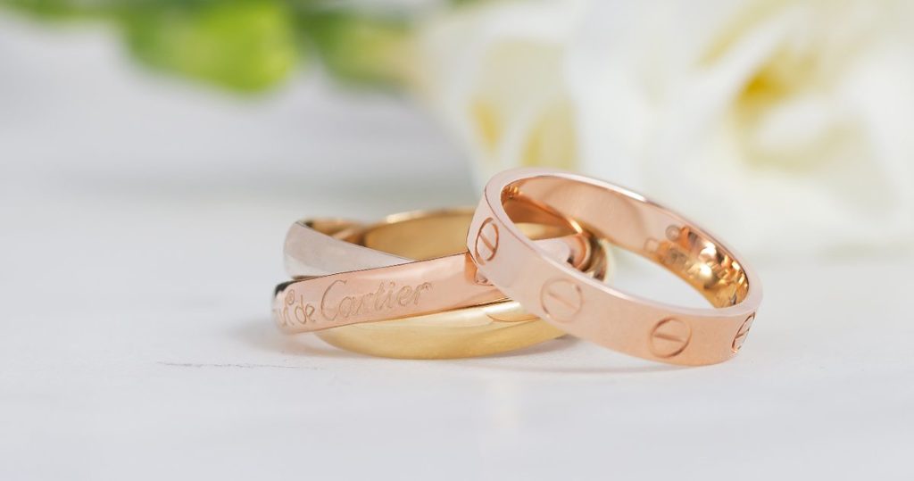 Rose Gold Cartier Rings
